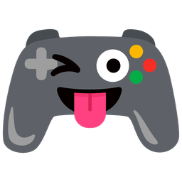 winking face with tongue and video game