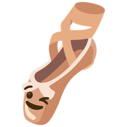 winking face and ballet shoes
