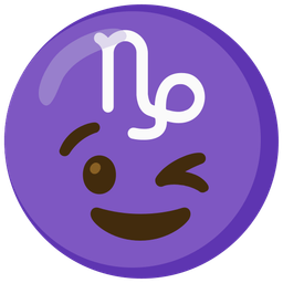 winking face and Capricorn