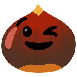 winking face and chestnut