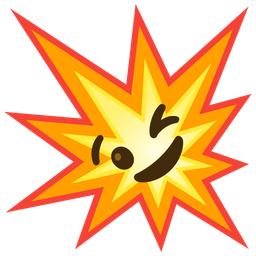 winking face and collision