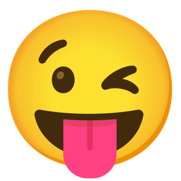 Winking face and Face with tongue