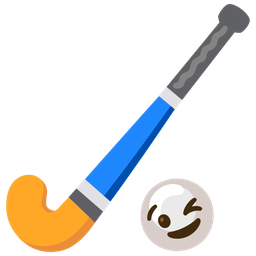 winking face and field hockey