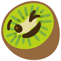 winking face and kiwi fruit