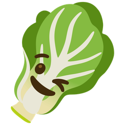 winking face and leafy green