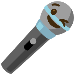 winking face and microphone
