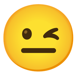 winking face and neutral face