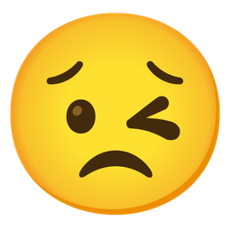 winking face and persevering face