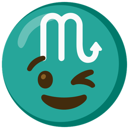 winking face and Scorpio