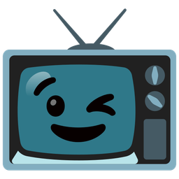 winking face and television