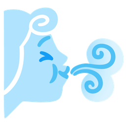 winking face and wind face