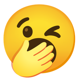 winking face and yawning face