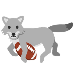 wolf and american football