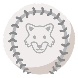 wolf and baseball