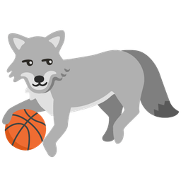 Wolf and Basketball
