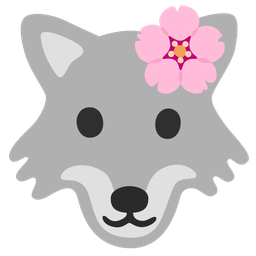 Wolf and Cherry blossom