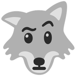 Wolf and Face with raised eyebrow