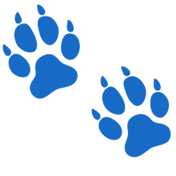 Wolf and Footprints
