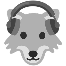 Wolf and Headphone