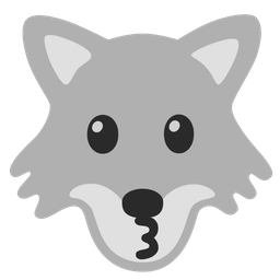 Wolf and Kissing face