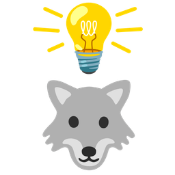 Wolf and Light bulb
