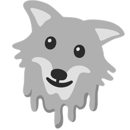 Wolf and Melting face