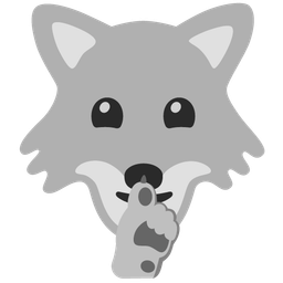 Wolf and Shushing face