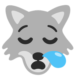 Wolf and Sleepy face