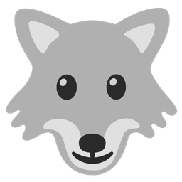Wolf and Slightly smiling face