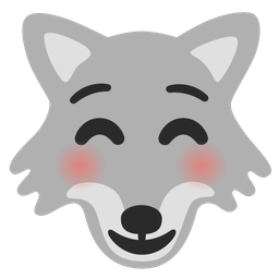 Wolf and Smiling face