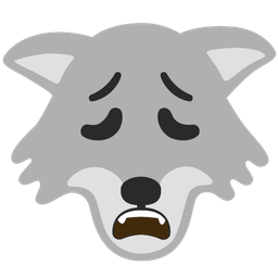 wolf and weary face