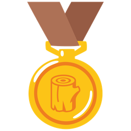 Wood and 1st place medal