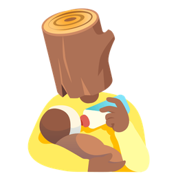 Wood and Baby bottle