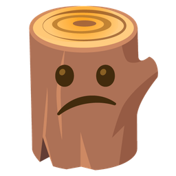 Wood and Confused face