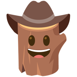 Wood and Cowboy hat face