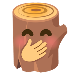 Wood and Face with hand over mouth