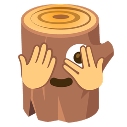 Wood and Face with peeking eye