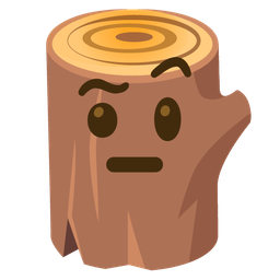 Wood and Face with raised eyebrow