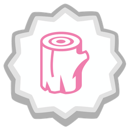 Wood and Fish cake with swirl