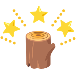 Wood and Glowing star