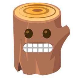 Wood and Grimacing face