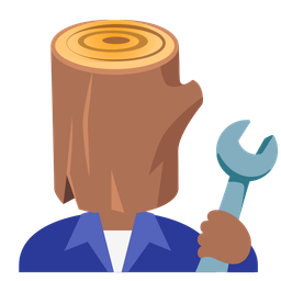 Wood and Hammer and wrench