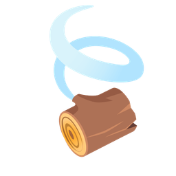 Wood and Leaf fluttering in wind