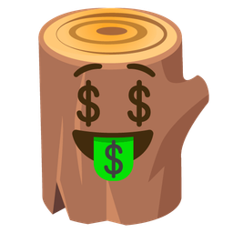 Wood and Money-mouth face