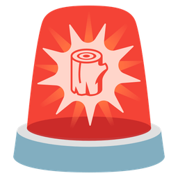 Wood and Police car light