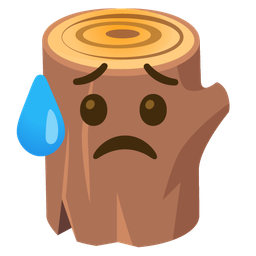 Wood and Sad but relieved face