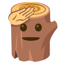 Wood and Saluting face