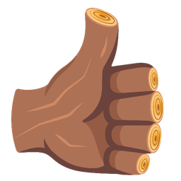 Wood and Thumbs up