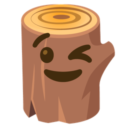 Wood and Winking face