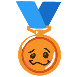 woozy face and 3rd place medal